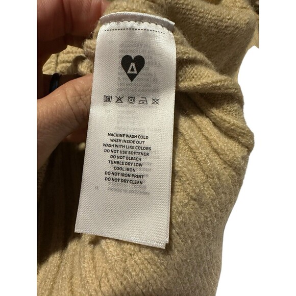 Aelfric Eden Men's Medium Chunky‎ Cable Knit Mock Neck Pullover Sweater #M2-5 - Picture 5 of 8